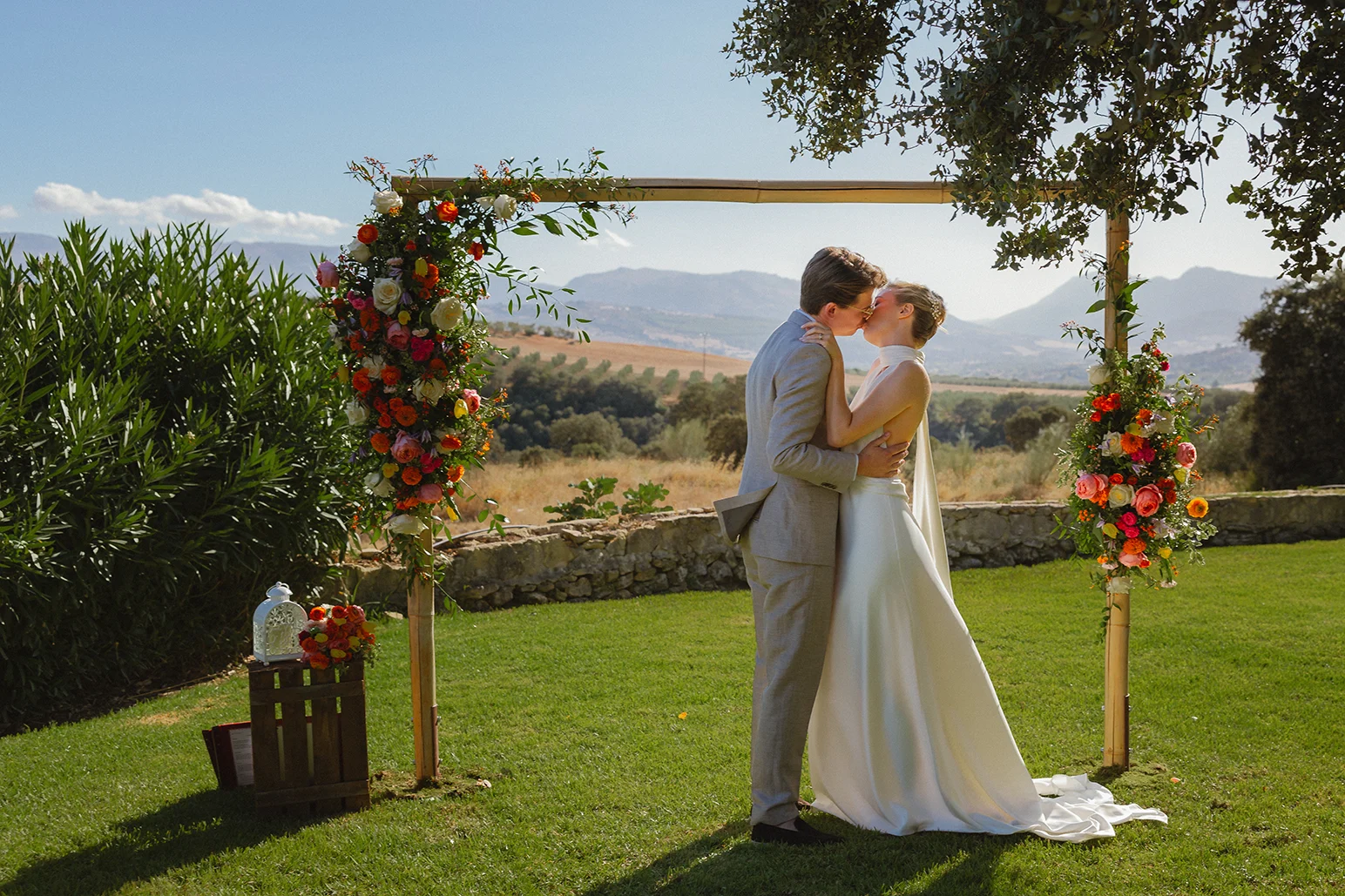 Intimate destination wedding at The Lodge in Ronda surrounded by nature